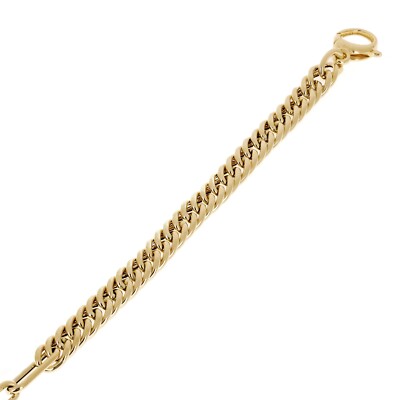 Gold Paperclip Link Chain Necklace 14 Karat Yellow Gold Link Chain