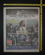 The Darkness 2003 Color Album/Concert Ad Permission to Land Justin Hawkins