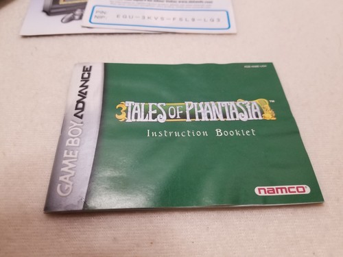 Tales of Phantasia (Nintendo Game Boy Advance, 2006) BOX AND MANUAL ONLY - Picture 8 of 9