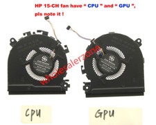 For HP Spectre x360 15-CH 15-CH008CA 15-CH011DX 15-CH075NR CPU  GPU Cooling Fan