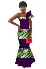 Custom Made African Skirt/Blouse, Medium, 100 Cotton