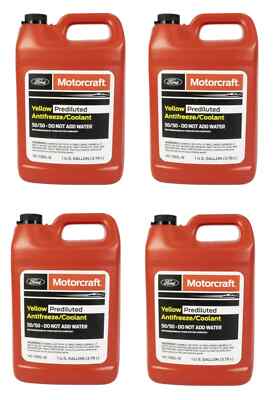 4Gallons Engine Coolant Antifreeze for FORD OEM Motorcraft Yellow Pre diluted