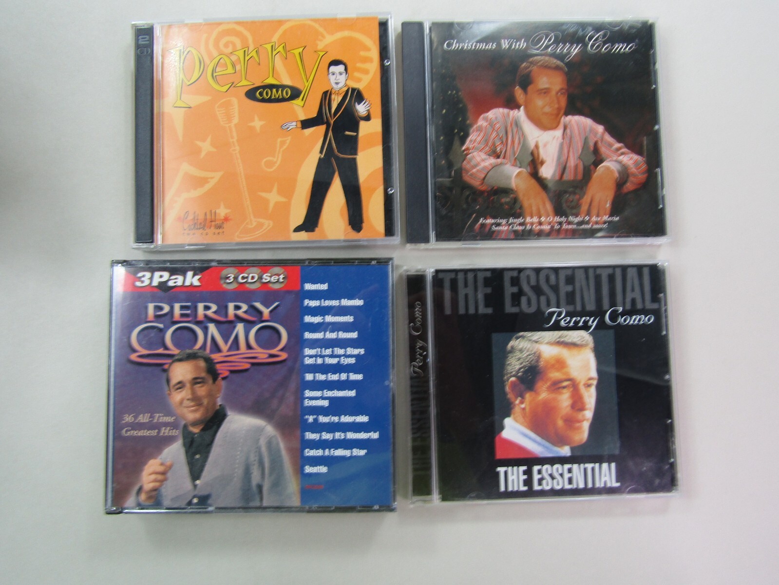 Perry Como CD Lot Of 4 Compact Discs The Essential, Christmas, & All Time Hits