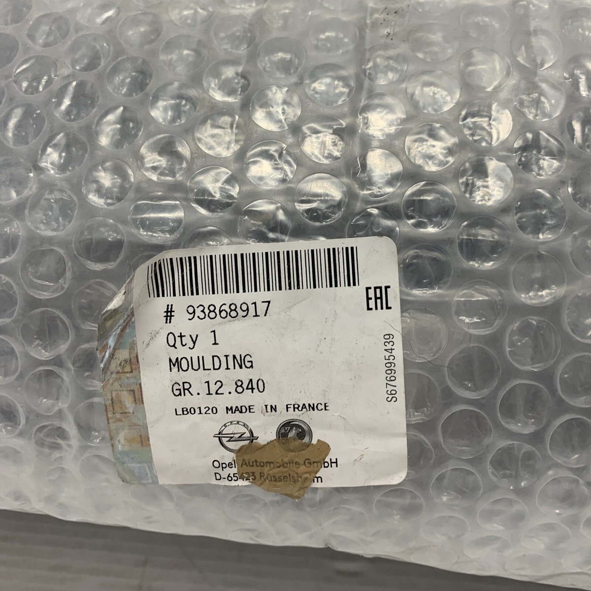 GENUINE Vauxhall opel moulding 93868917 | eBay