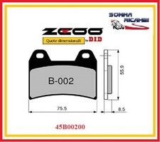 45B00200 PASTIGLIE FRENO ZCOO (B002 EX)ANTERIORE APRILIA PEGASO 660 STRADA 2008
