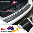 <!--F#f_0-->AU Car Rear Boot Bumper Sill Protector Plate Strip Cover Trim Guard Carbon Fiber<!--F/-->