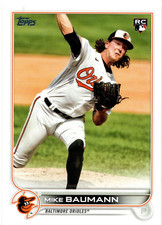 Mike Baumann Baltimore Orioles 2022 Topps Rookie Card