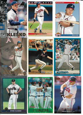 Ryan Klesko 13 Card Lot With Star Rookie Inserts + Parallels NM
