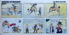 Rick O'Shay by Stan Lynde - full color Sunday comic page - August 29, 1976