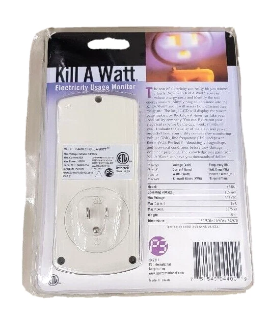 Kill A Watt Meter. Electricity Usage Monitor - Image 3 of 4