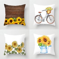 Pillow Cover Flower Spring and Summer Core Sofa Cushion New Sunflower Home