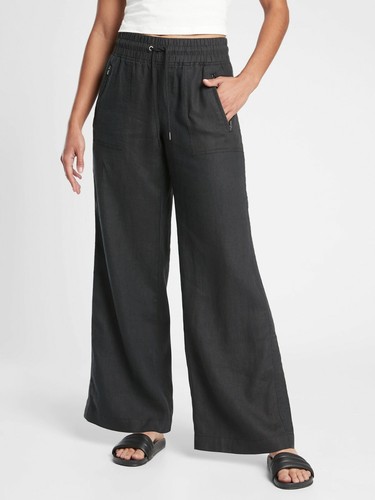 EUC Athleta Cabo Linen Wide Leg Pant 