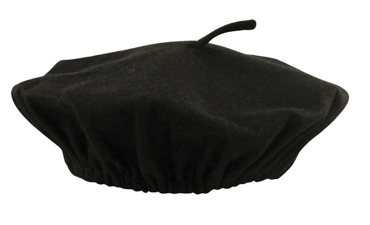 BERET FRENCH MEN BLACK HAT FLAT CAP UNISEX MIME FANCY DRESS