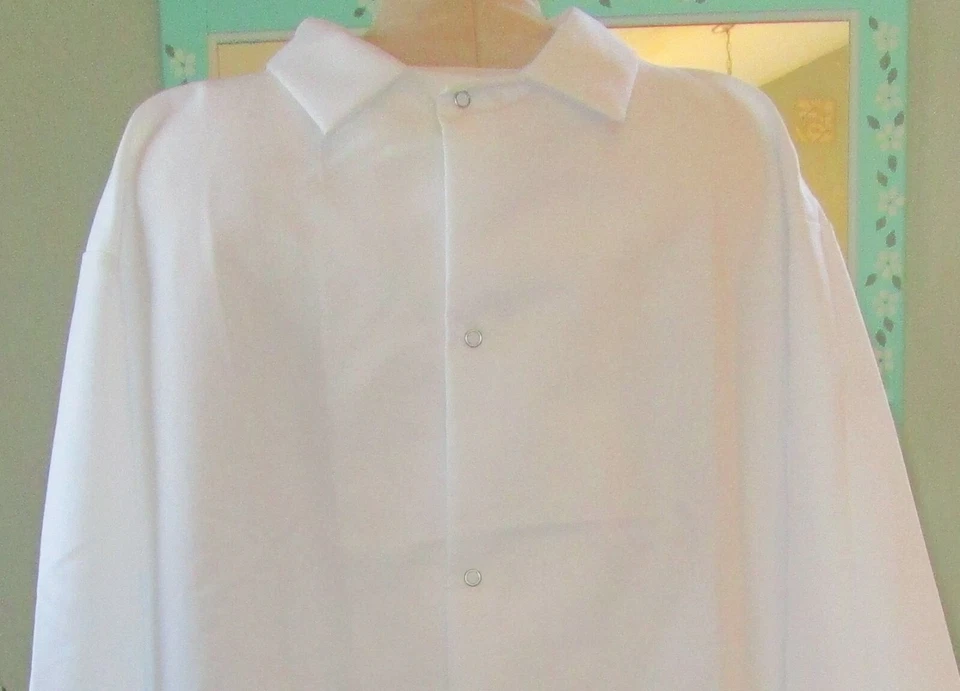 Best Medical Unisex Lab Coat L/S With Knit Cuffs 42" Length White Size 2X - Image 3 of 4