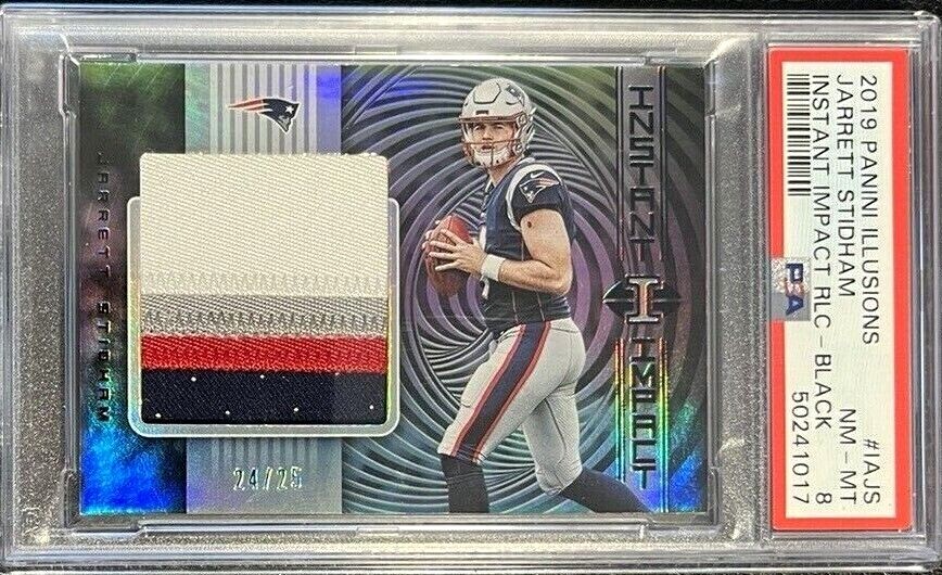Jarrett Stidham Panini Illusions Instant Impact Relics #IAJS Black