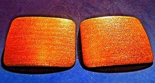 Vintage Marked Tip Toe Sparkly Gold-tone Shoe Clips 1 5/8" by 2 1/8"