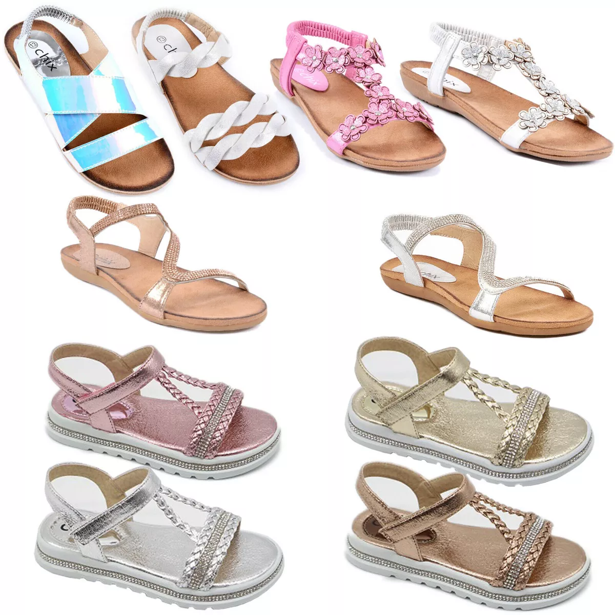 Flat sandals hotsell for kids
