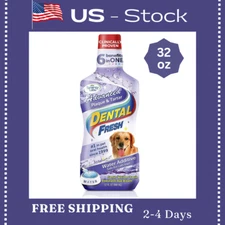 Dental Fresh Advanced Plaque and Tartar Water Additive, 32oz – Dog Teeth Formula