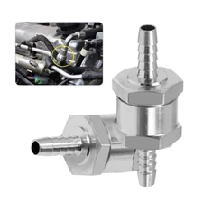 2PCS 8mm 5/16" Aluminium Fuel Line One Way Non Return Check Valve Petrol Diesel