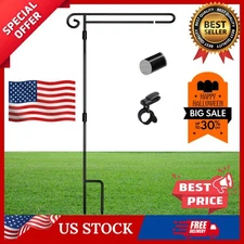 Heavy Duty Large Garden Flag Holder Stand Pole For 12 X 18 Flags with Shepherds