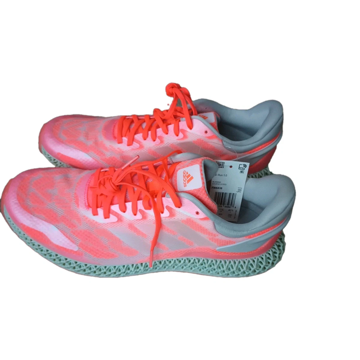 Mens adidas Men\'s 4D Run 1.0 \'White Signal Coral size 12 adidas 4D Run 1.0 Signal Coral for Sale | Authenticity  main image 2