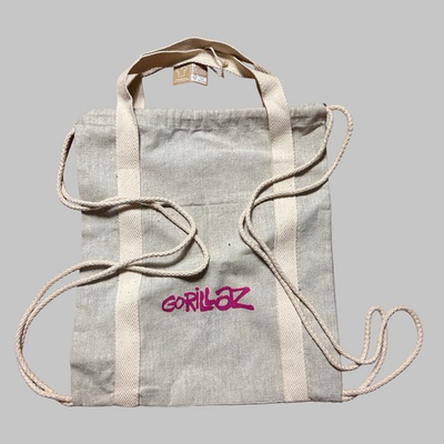 #ad Gorillaz Commemorative Tour Recycled Cotton Canvas Tote Bag Humanz Purple $44.95