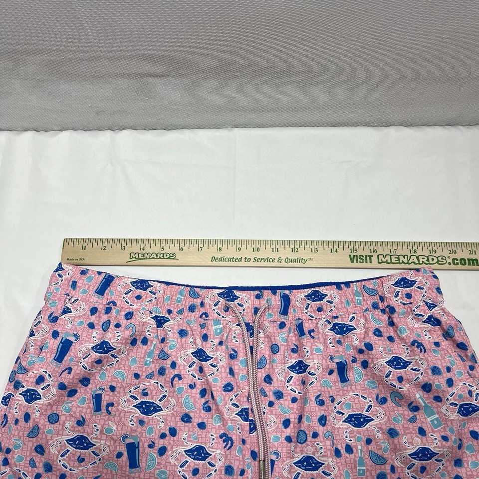 Peter Millar Sea Side Crab Shrimp Beer Clam Swim Trunks - XL (38x7.5”) - Image 3 of 4