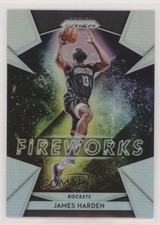 2018-19 Panini Prizm Fireworks Silver Prizm James Harden #5 01wi