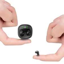 Low Profile Mini Small Invisible Earbuds Wireless Bluetooth Ear Buds for Smal...