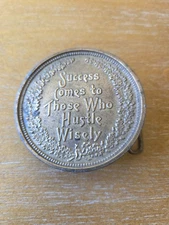 Success Comes To Those Who Hustle Wisely Belt Buckle Bergamot Brass Works