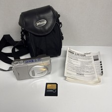 Silver Olympus CAMEDIA Model D-550 Zoom 3.0MP Digital Camera W Card Tested