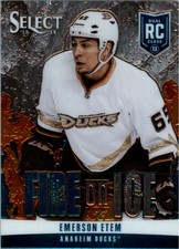 2013-14 Select Fire on Ice Rookies Blue #FR1 Emerson Etem - HKY