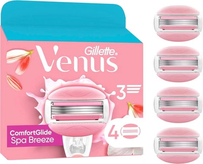 Gillette Venus ComfortGlide Breeze Spa Rasierklingen Damen 4er-Pack UK-Verkäufer