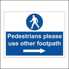 Warning Crossing Signs Permissive Footpath Pedestrians Land Trains Arrows GBL192