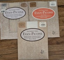  3 VTG Evan Picone Sheerest Sheer Pantyhose Stockings-Vanilla  Shell-Size Med