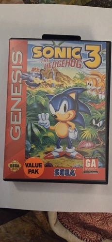 Sonic the Hedgehog 3 Genesis! Box, Manual, And Game! Cleaned, Tested, Working!