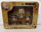 The Walking Dead Funko Pocket Pop Tin 3 Piece Box Set 2014 New Sealed!