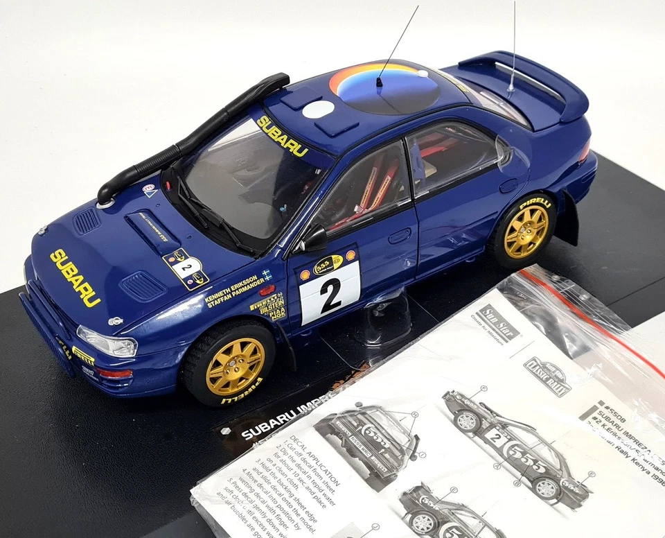 Sunstar 1/18 Subaru Impreza WRC 555 Safari Kenya Rally 1996 #2 Eriksson - Photo 3/4