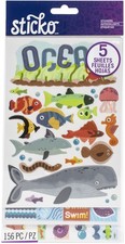 Sticko Themed Flip Pack Stickers 156/Pkg-Ocean Animal