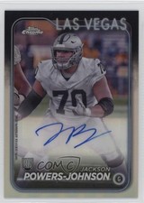 2024 Topps Chrome Rookie Auto Jackson Powers-Johnson #RA-JPO Auto 1d0h
