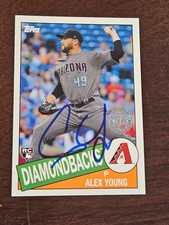 2020 Topps 35th 1985 ALEX YOUNG Diamondbacks In-Person Signed AUTO