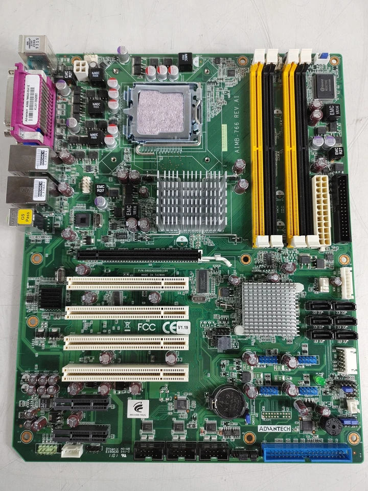 Advantech AIMB-766 Intel LGA 775 DDR2 SDRAM Desktop Motherboard - Image 3 of 4