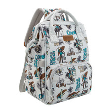 Wrangler Cowboy Printed Beige Callie Backpack/Diaper Bag WG2204-91102BG