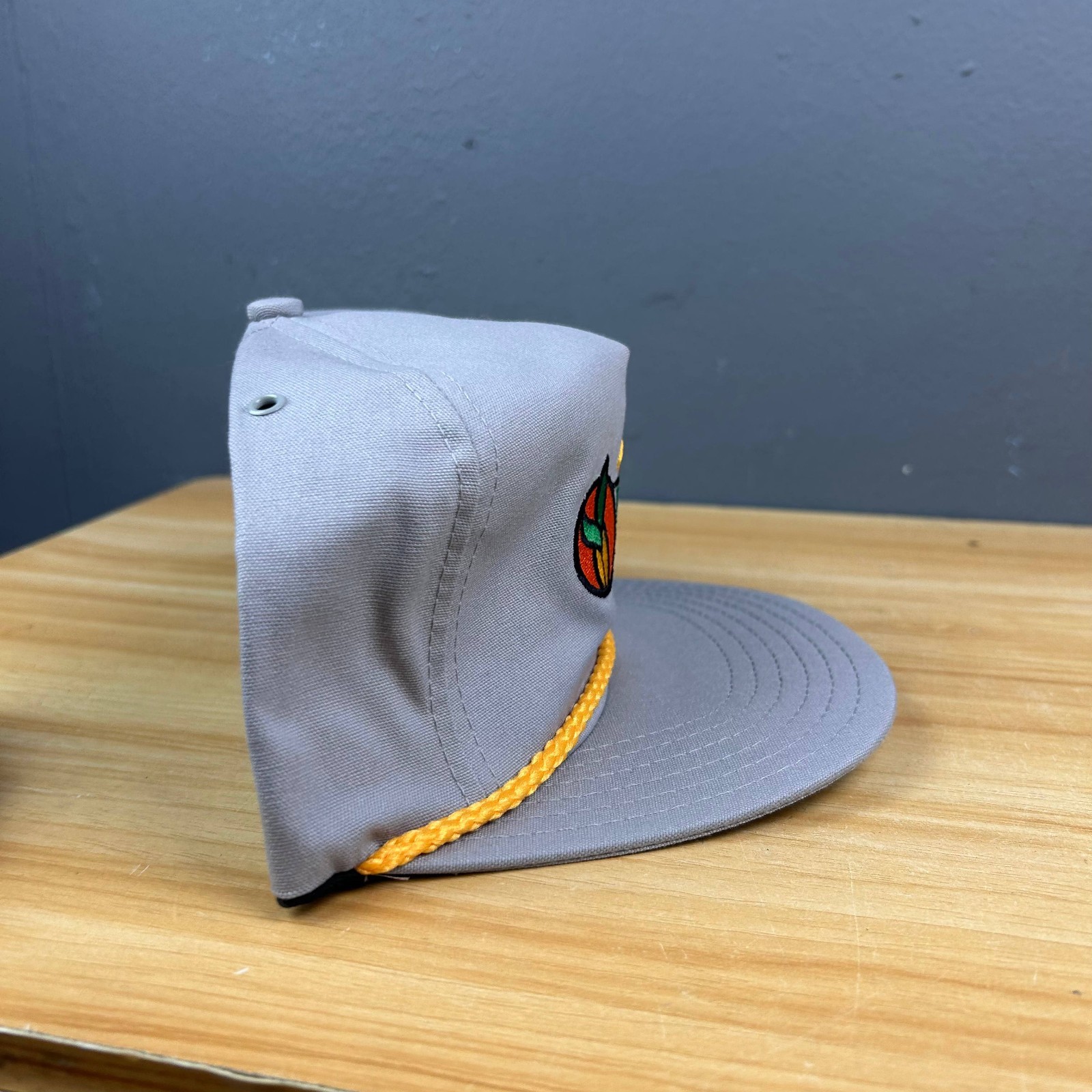 Kap King Trucker Hat Gray Patch Snapback Yellow R… - image 4