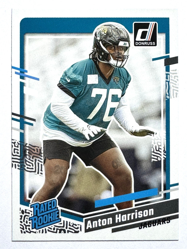 ROOKIE CARD ANTON HARRISON Jacksonville Jaguars 2023 Panini Donruss Card #347