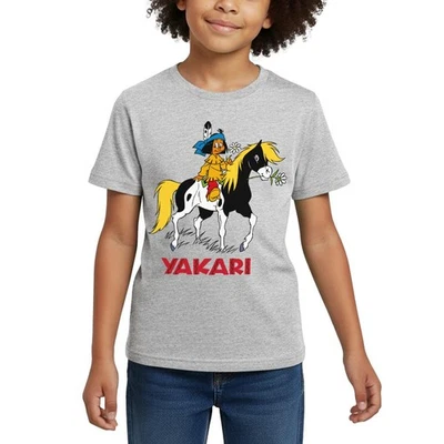 Yakari Indianer Reitet Auf Kleiner Donner Kinder T-Shirt - Bild 1 von 4