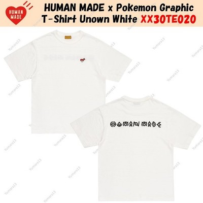 HUMAN MADE x Pokemon Grafik T-Shirt Unown Weiß XX30TE020