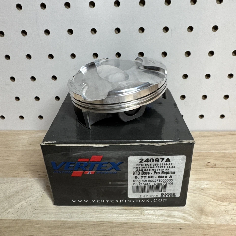 Kit de pistón Vertex 77,96 mm compatible con Husqvarna FC250/KTM 250 SXF XCF 24097A 2016-2022- Foto 2 de 4