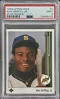 1989 Upper Deck Star Rookie #1 Ken Griffey Jr. Mariners RC HOF PSA 9 MINT