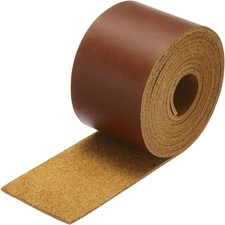 DIY Flat Leather Strip 2" Wide for Sewing Bags and Jewelry - Dark Brown